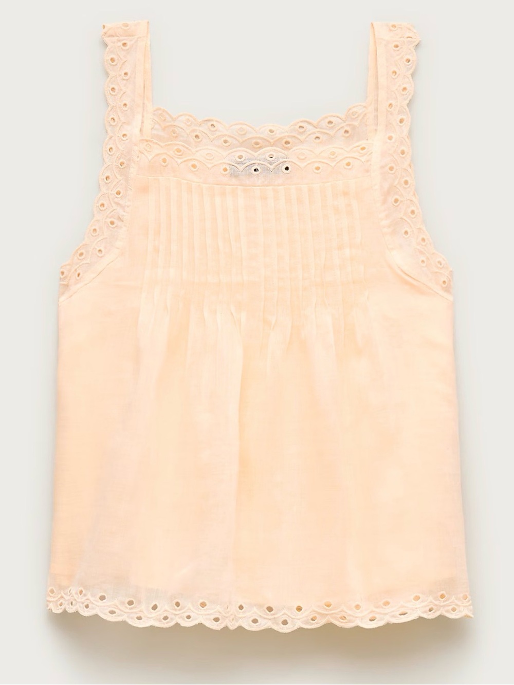 Lot Of 2 J. Crew Tanks Scallop-trim Tank Top In Ramie NWT White And Pale Yellow - Picture 10 of 10